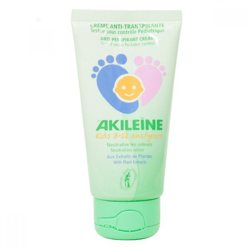 Akileine Kids AntiPerspirant Cream Best Anti Sweat Foot Cream Fu